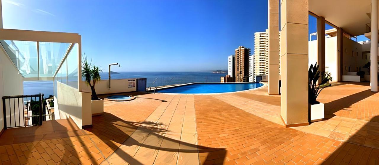 Spectacular Sea Views 2 Bedrooms In Villa Marina Benidorm Exterior photo