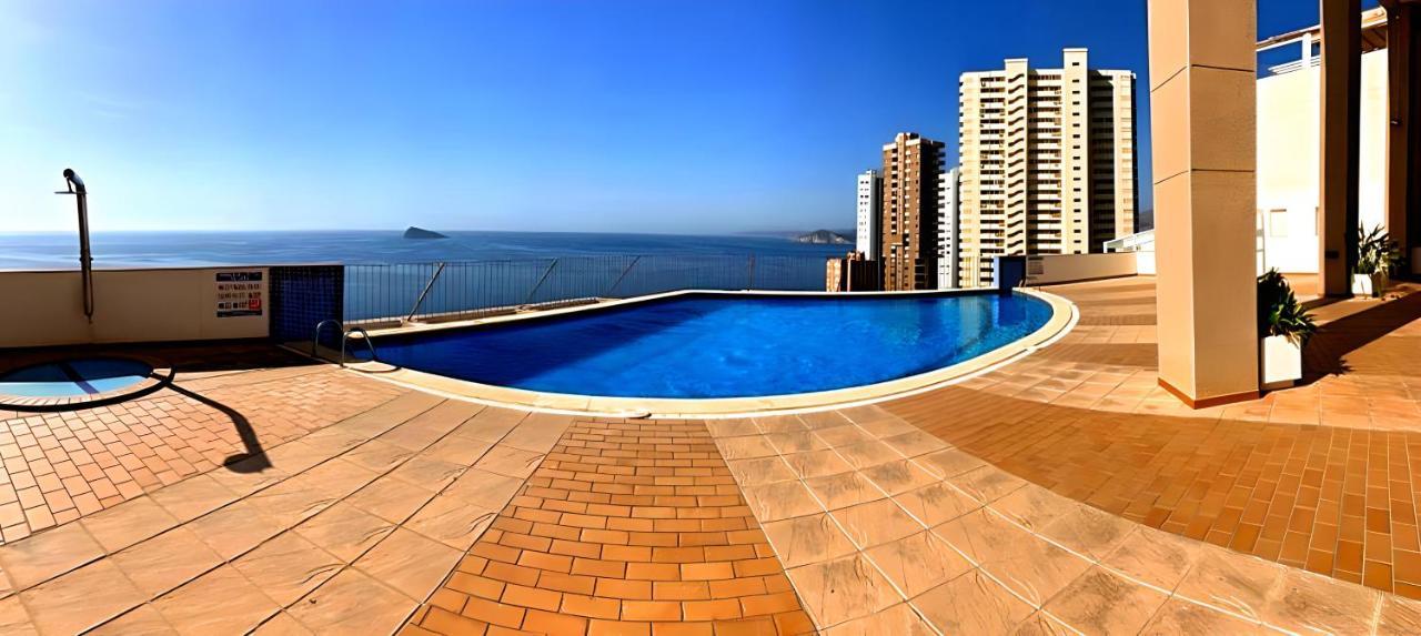 Spectacular Sea Views 2 Bedrooms In Villa Marina Benidorm Exterior photo